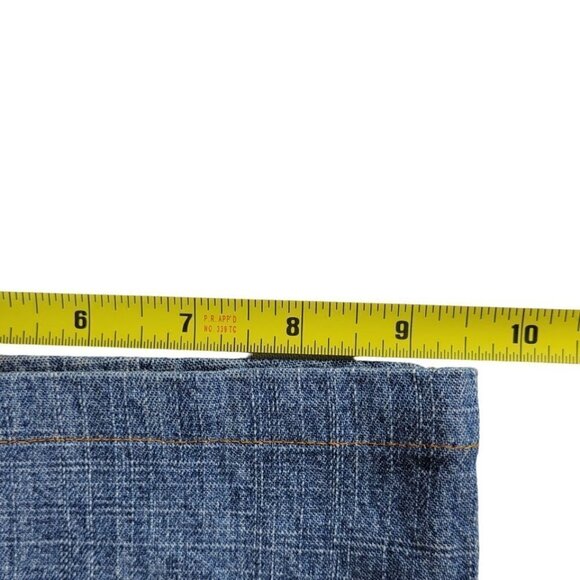 Rocawear Jeans Men Sz 32 32X28 Relaxed Fit Patch Straight Wide Leg Large Pockets - Picture 14 of 15